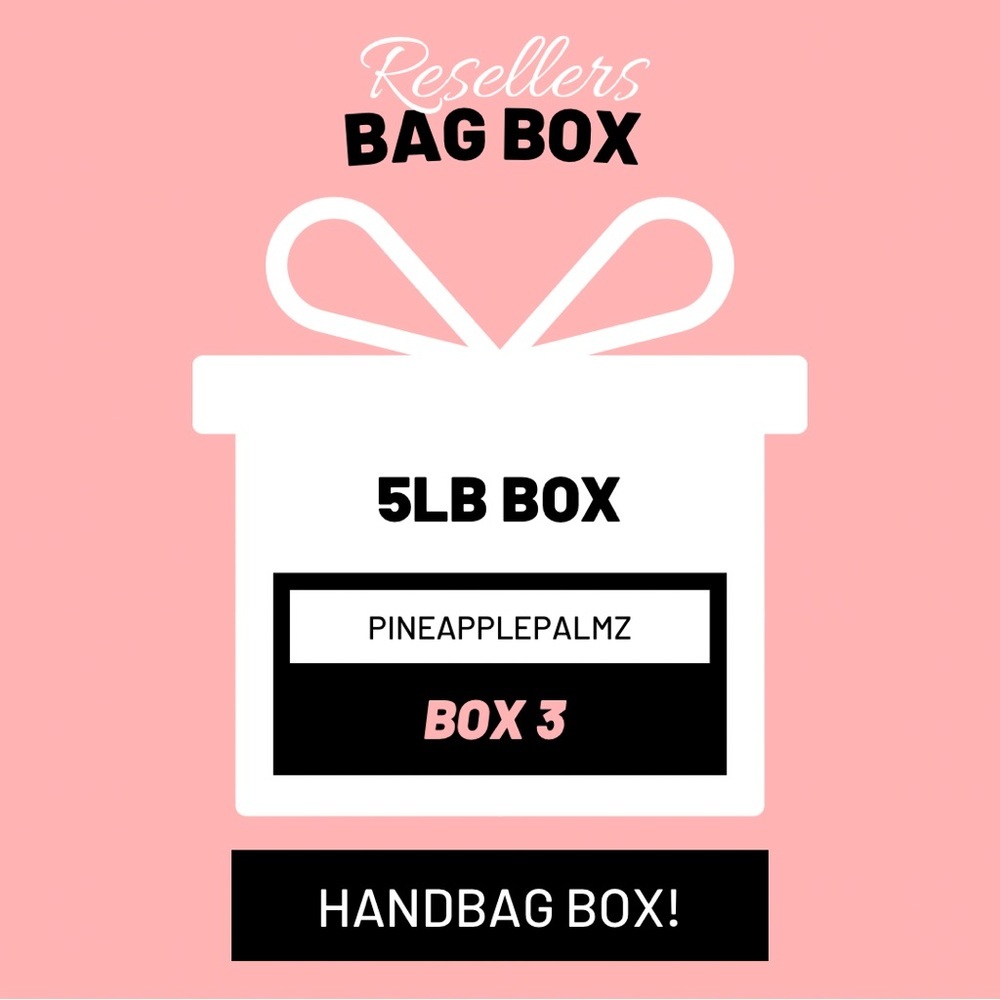 RESELLERS Bag Box Handbags Purses Wallets Random Brands & Sizes Up to 5lbs Box 3